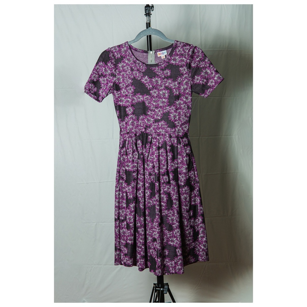 LuLaRoe - Purple Floral Fit & Flare